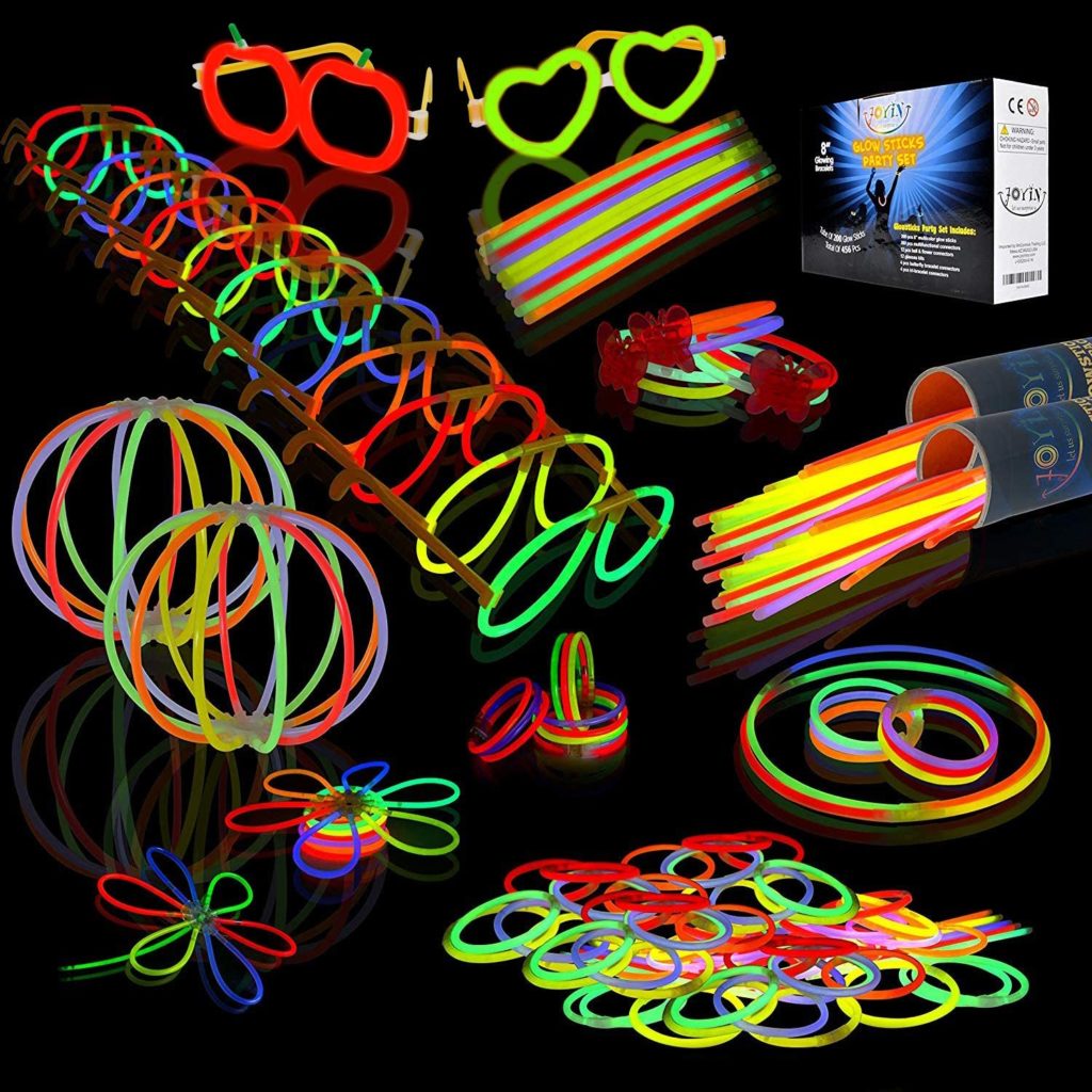 100Pcs Glow Sticks,8 Glowsticks,Glow In The Dark Sticks,Light Up Sticks  Party Favors,Glow Sticks Bulk Party Pack with Connectors for Kids  Adults,Neon Glow Stick for Necklaces Bracelets Party Supplies 