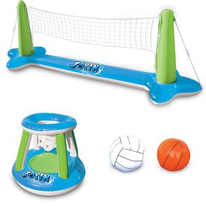 Inflatable Basketball & Volleyball Green & Blue – SLOOSH