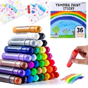 Tempera Paint Sticks, 36 Pcs