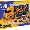 JOYIN 19pcs Die Cast Construction Truck Toy Set