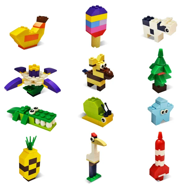 12Pcs Character Building Blocks Prefilled Easter Eggs