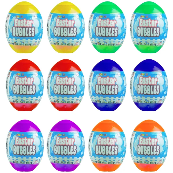 12Pcs Easter Egg Bubble Wands