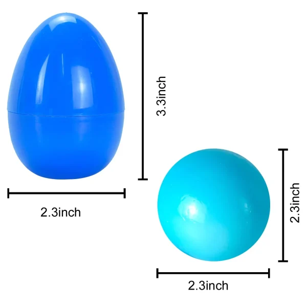 12Pcs Soft and Yielding Sticky Balls Prefilled Easter Eggs 3.3in