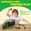 25pcs Green Military Big Truck Toys and Army Men Toys