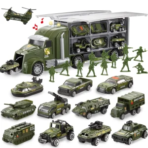 13Pcs Die-cast Military Toy Set