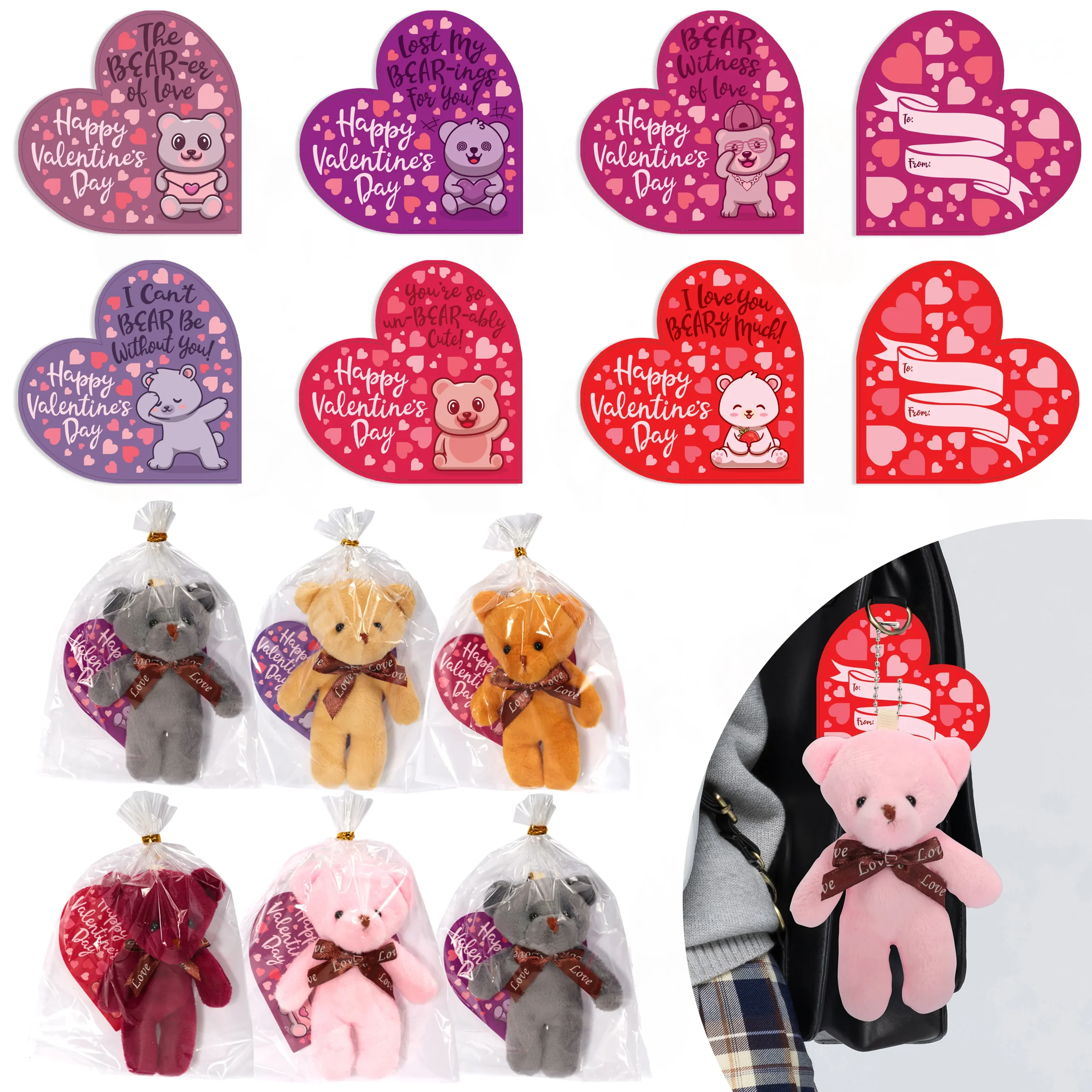 Mouliraty Valentines Day Decor 24pcs Valentine Decorations Heart Shaped Ornaments Romantic Valentine's Day Gifts Promotion on Sale, Size: One size