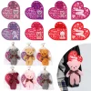 24Pcs Kids Valentines Cards with Valentine Stuffed Animals Bears for Classroom Exchange Gifts