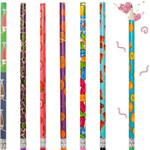 Valentines Day Scented Pencils with Cards, 28 Pack