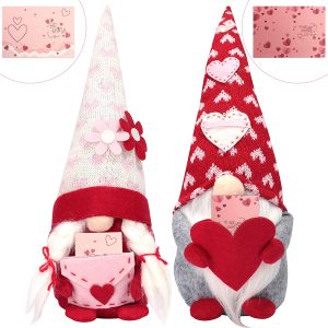 Valentine’s Gnome Plush Dolls, 2 Pcs