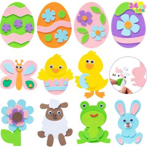Easter Egg Magnet Craft Kit Cute Collection, 24 Pcs