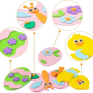 Easter Egg Magnet Craft Kit Cute Collection, 24 Pcs