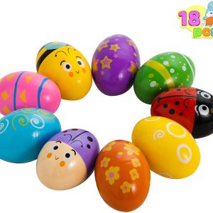 Easter Wooden Egg shakers Maracas Percussion