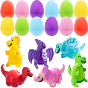 Easter Dinosaur Deformation Egg Toys, 12 Pack