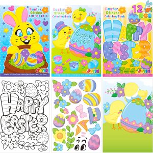 Easter Make-a-face Stickers, 12 Pack