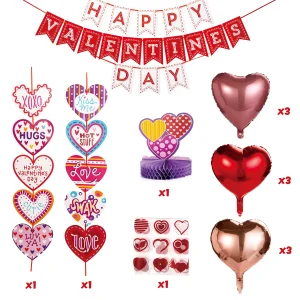 14Pcs Valentines Party Decoration with Balloon