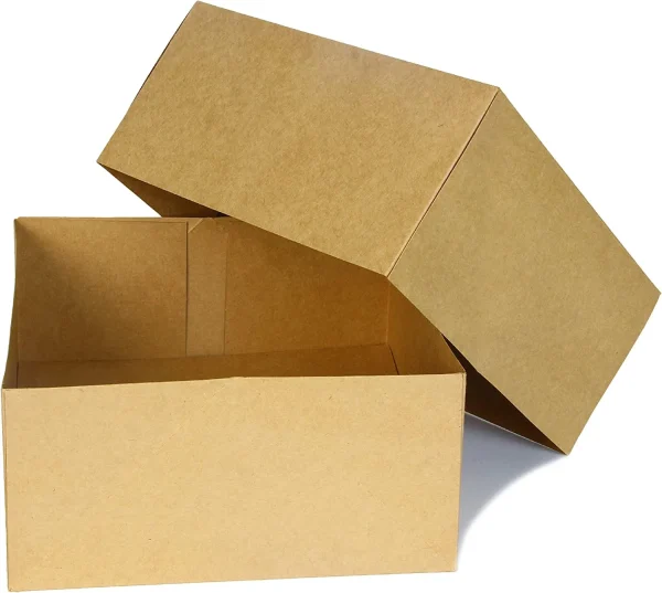 15pcs Four-sided Brown Kraft Gift Boxes Set