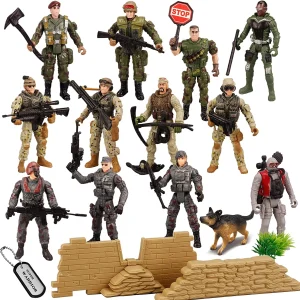 16Pcs Military Soldiers Playset Toy Set