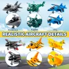 Bizzy-me 16pcs Pull Back Airplane Toy 4.5in