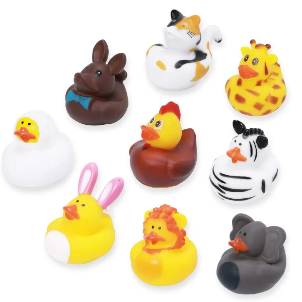18Pcs Animal Rubber Ducks Prefilled Easter Eggs 3.15in