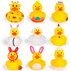 18Pcs Easter Cute Yellow Rubber Duckies