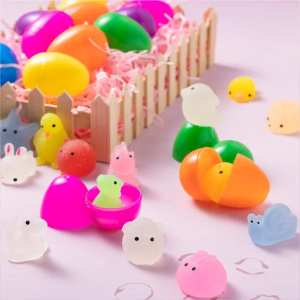 18Pcs Soft and Yielding Toys Prefilled Easter Eggs