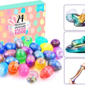 Easter Eggs Filled with Crystal, 24 Pcs