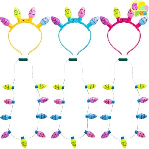Easter Egg LED Light Up Headband and Necklace
