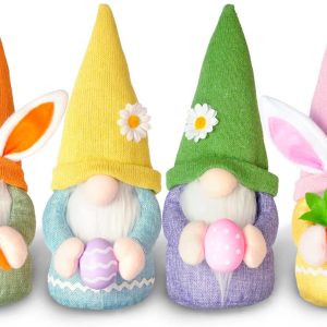 Easter Gnome Decorations, 4 Pcs