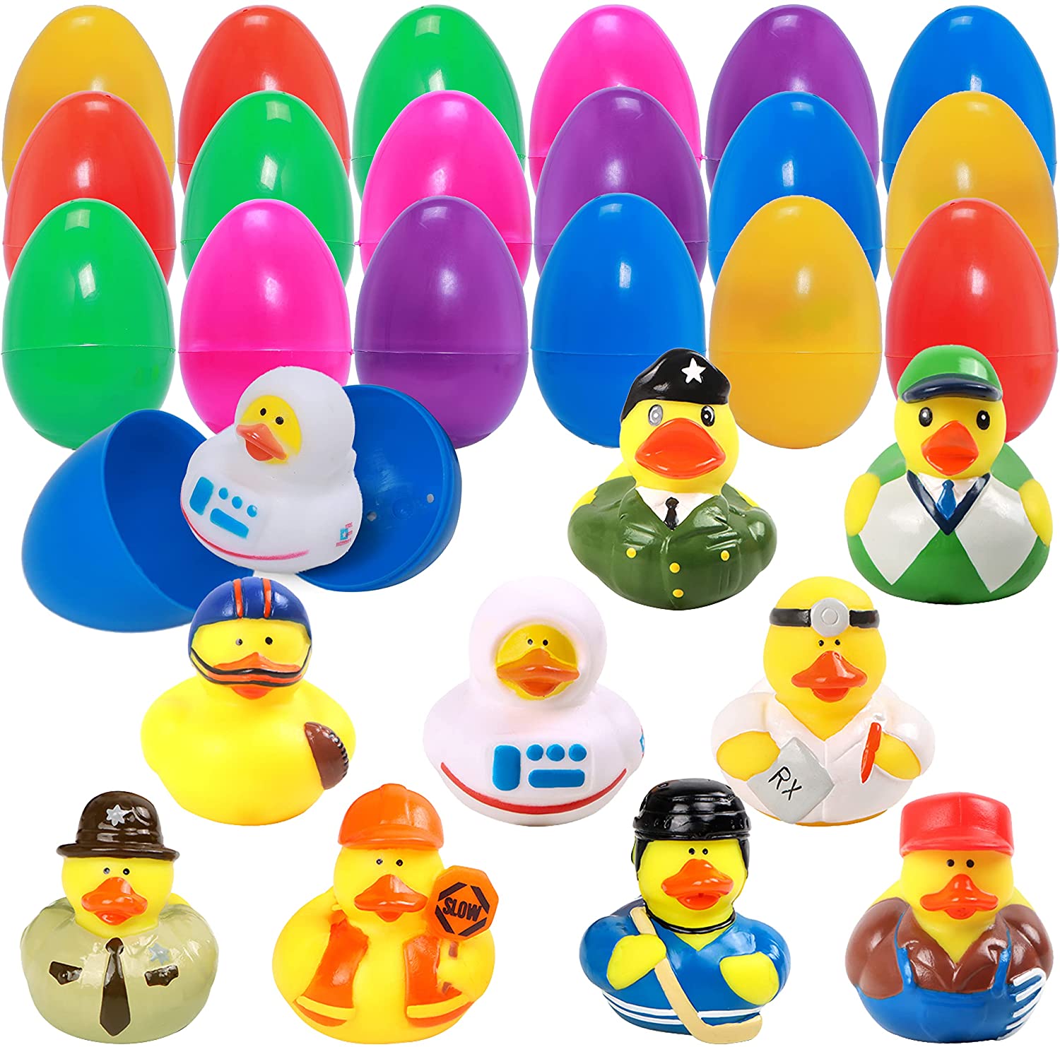 Rubber Ducks Filled Eggs, 18 Pack - One Stop Shop for All Celebration