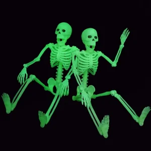 2Pcs Glow in the Dark Skeleton Halloween Decoration
