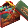 16Pcs Dinosaur Toy Storage Box Play Mat with Dinosaurs