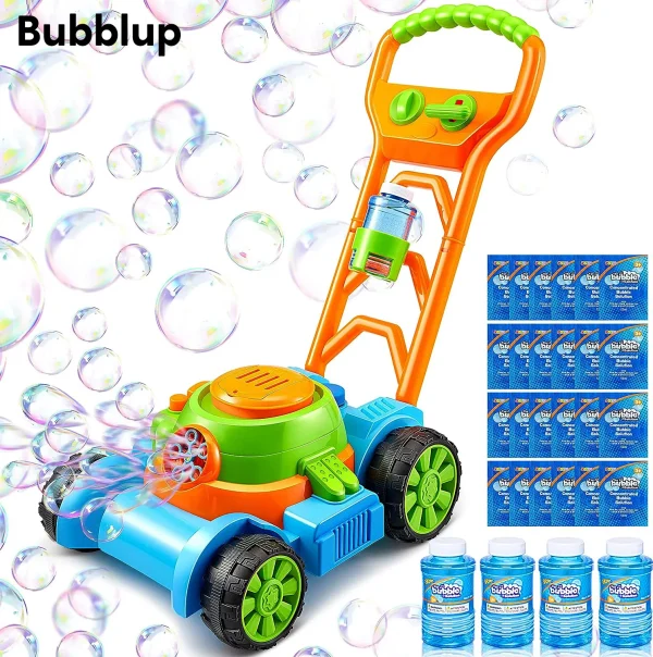 Bubblup Kids Toy Lawn Mower Bubble