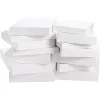 24pcs White Christmas Shirt Boxces with Lids