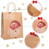 24pcs Creamy Kraft Character christmas gift Bags