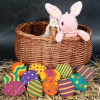 24Pcs DIY White Easter Craft Wooden Egg 2.36in