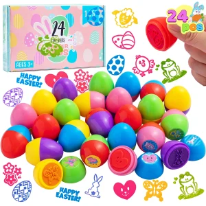 24Pcs Easter Egg Stampers
