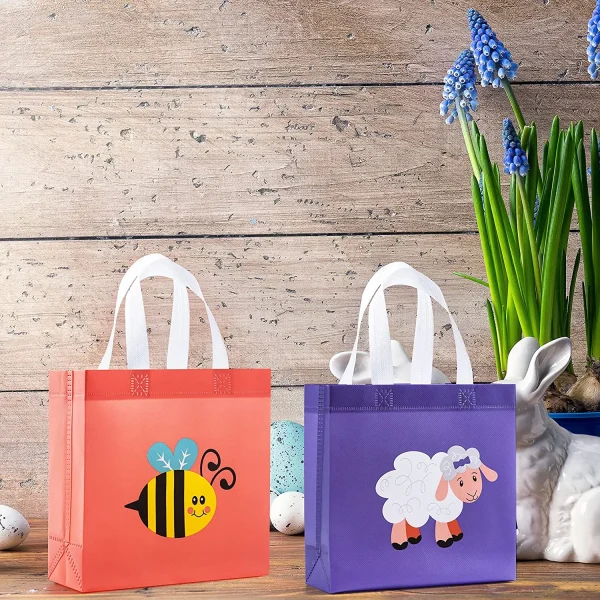 24Pcs Easter Gift Tote Bags