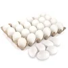 24Pcs Easter Unpainted White Wooden Eggs 2.36in