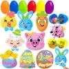 24Pcs Jigsaw Puzzles Prefilled Easter Eggs
