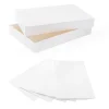 24pcs Christmas Paper Plain White Shirt Boxes