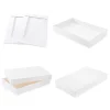 24pcs Christmas Paper Plain White Shirt Boxes
