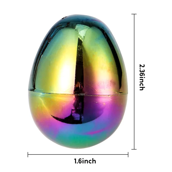 24Pcs Plastic Cosmic Realm Foil Easter Eggs Shells 2.36in