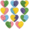 24Pcs Playfoam with Heart Cases and Stickers