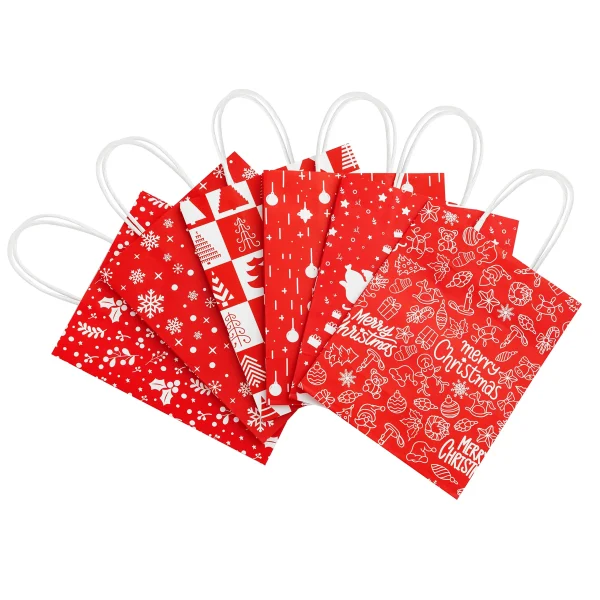 24pcs Red Christmas Gift Bags