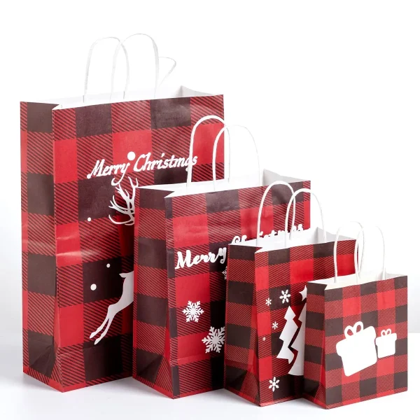 24Pcs Red and Black Gift Bags