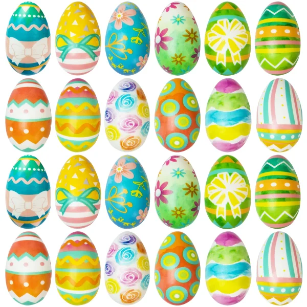 24Pcs Soft and Yielding Easter Eggs Toys