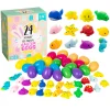24Pcs Soft and Yielding Sea Animal Prefilled Easter Eggs 2.36in