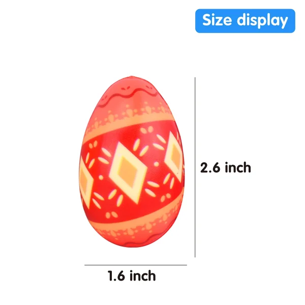 24Pcs Soft and Yielding Toys Easter Eggs with Design
