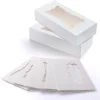 24pcs Christmas White Cookie Boxes with Window