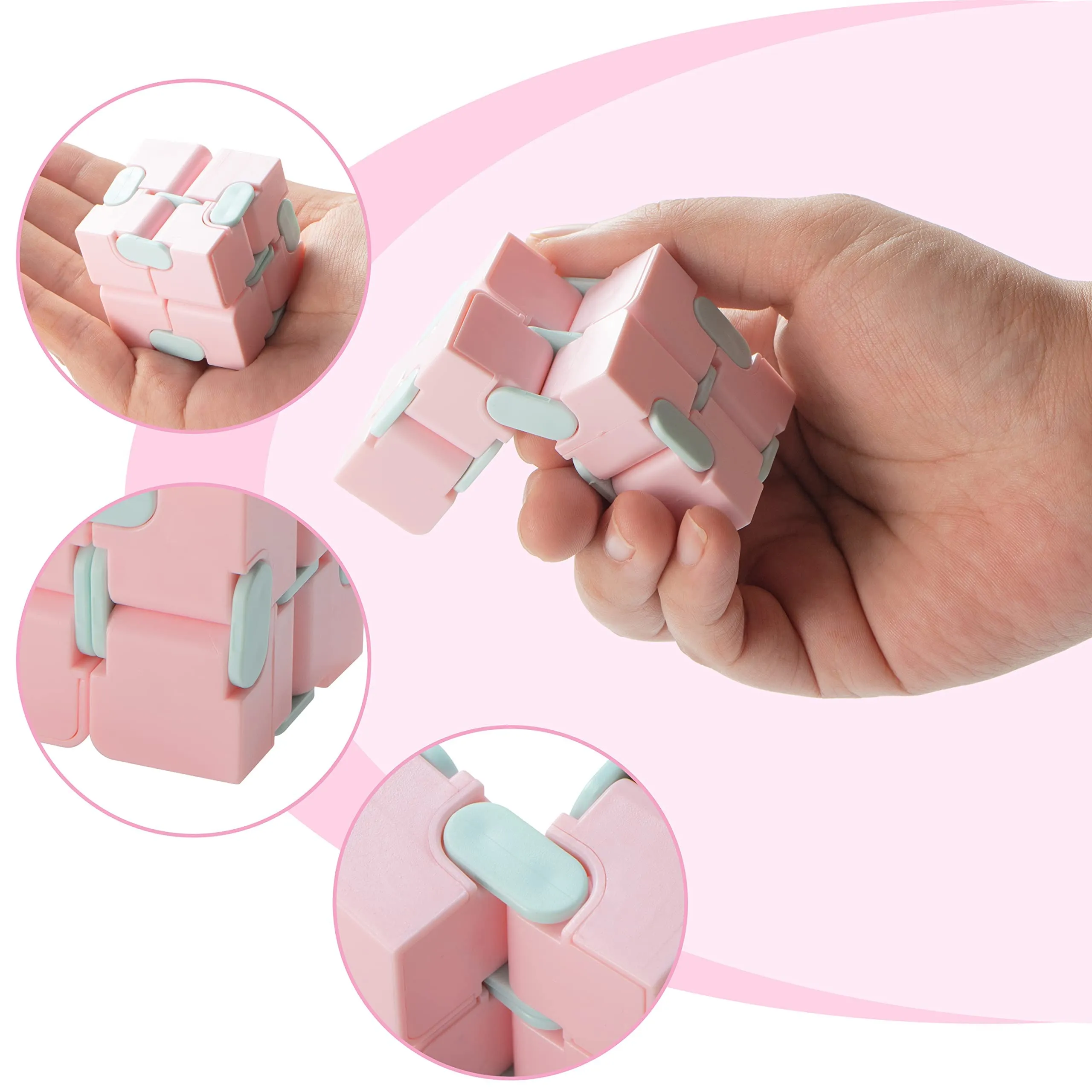 28pcs Infinity Cube Fidget Toys with Valentines Day Cards